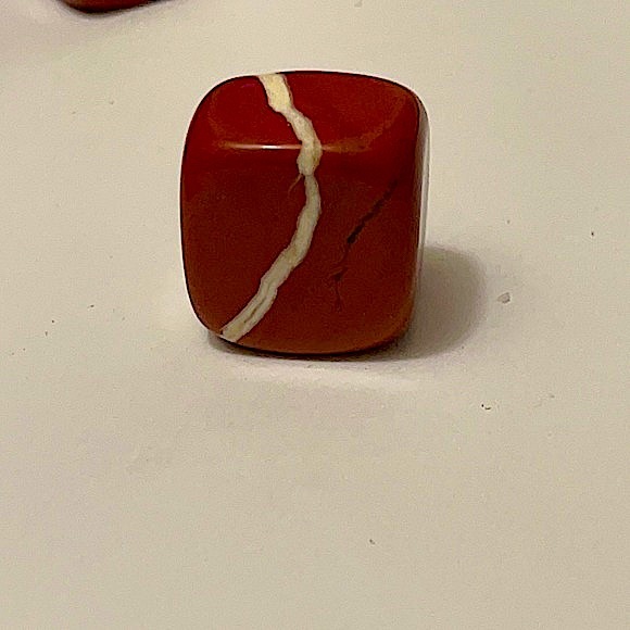 🍒BOGO🍒 Rectangle Red Jasper bits Carved & Polished ♥️ - Picture 3 of 15